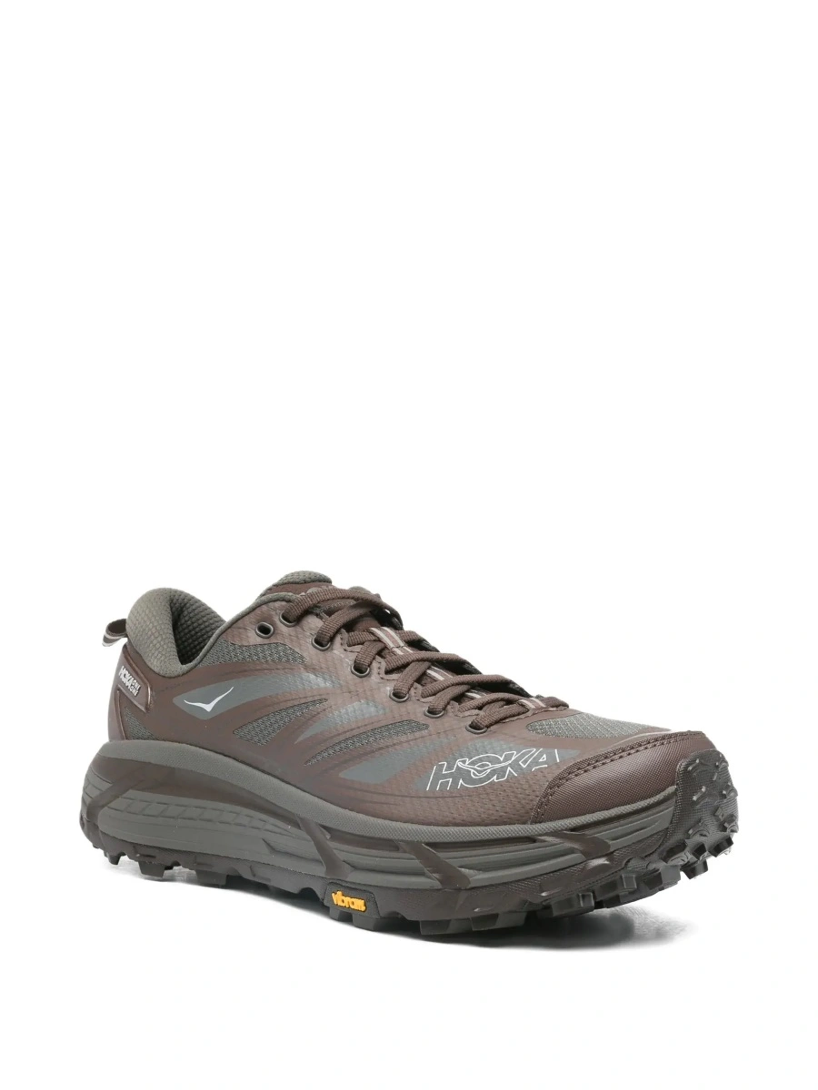 Sneakers Hoka One One negri din material tehnic - Img 4