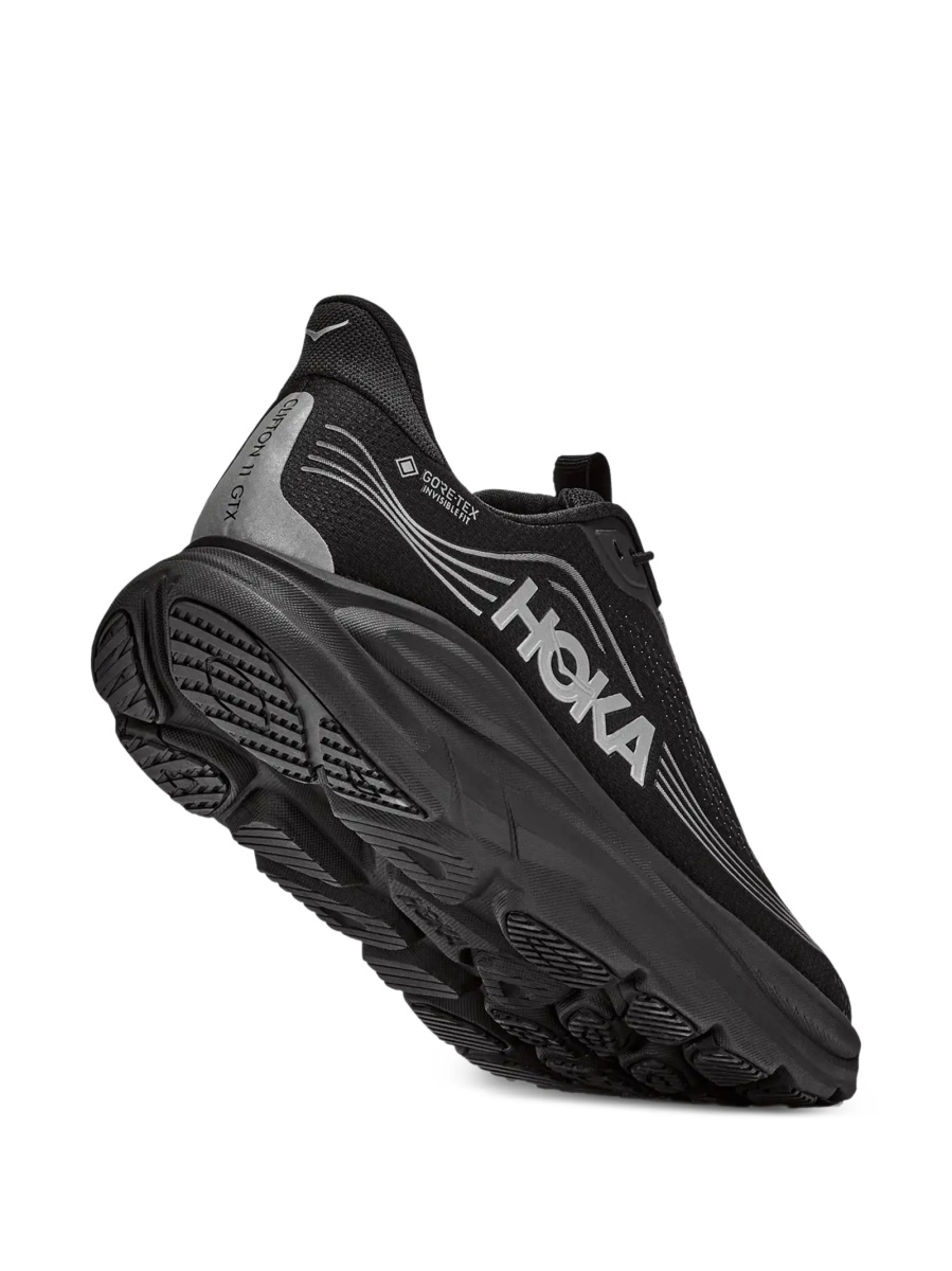 Sneakers Hoka One One negri din material textil - Img 5