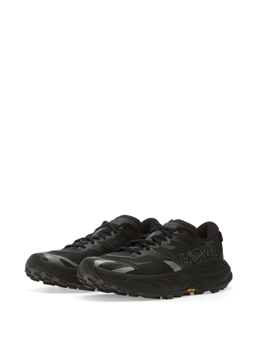 Sneakers Hoka One One negri din material textil - Img 2