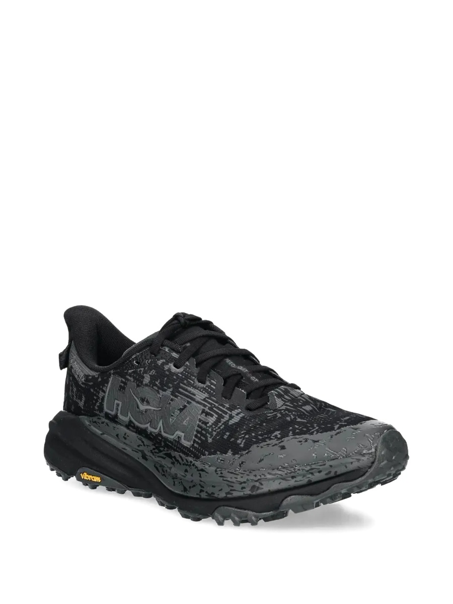 Sneakers Hoka One One negri din material textil - Img 2
