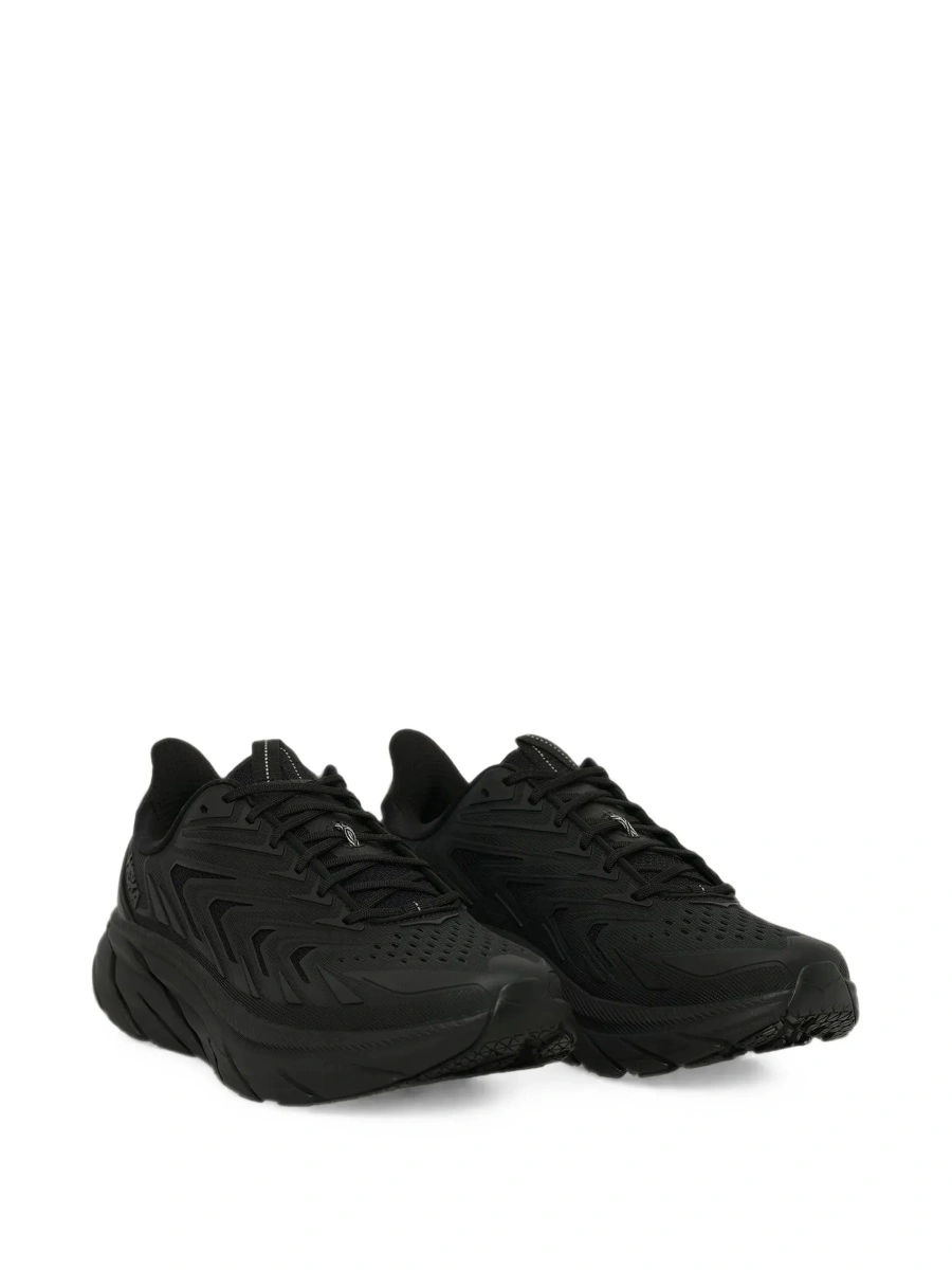 Sneakers Hoka One One negri din material textil - Img 4