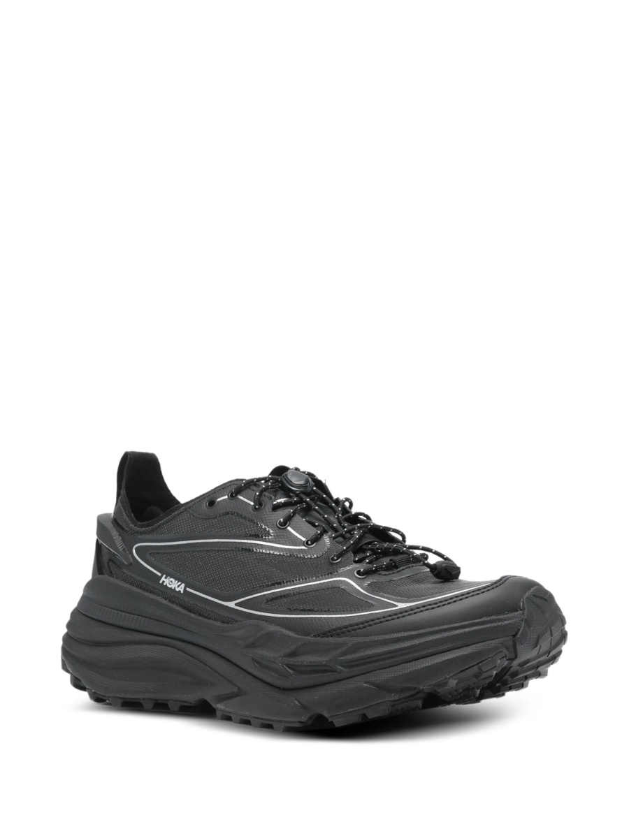 Sneakers Hoka One One negri din poliuretan si material textil - Img 2