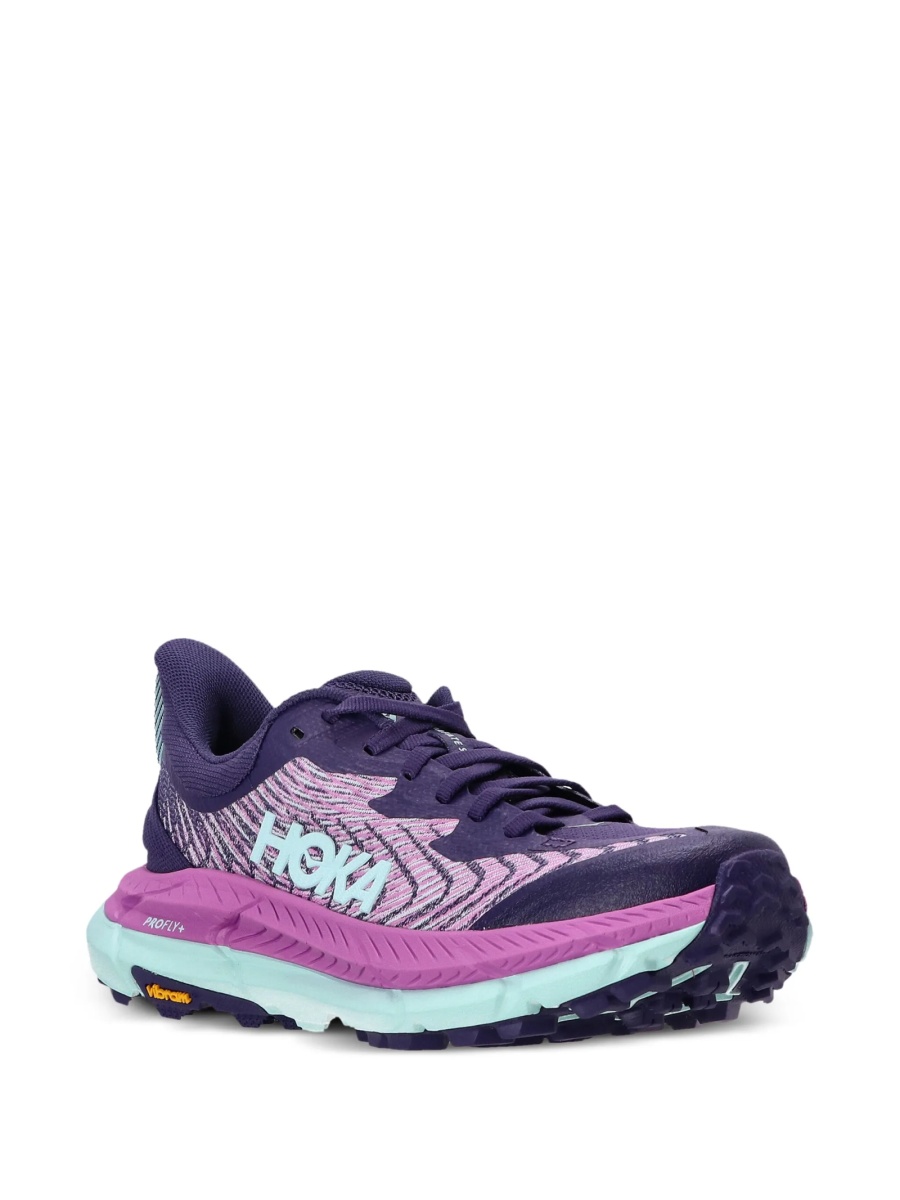 Sneakers Hoka One One violet din poliester reciclat si material textil - Img 2