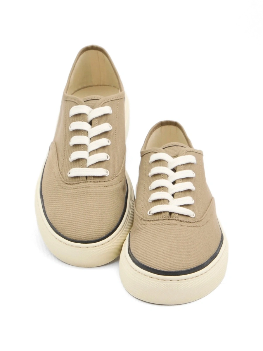 Sneakers JACQUEMUS neutri din bumbac - Img 4