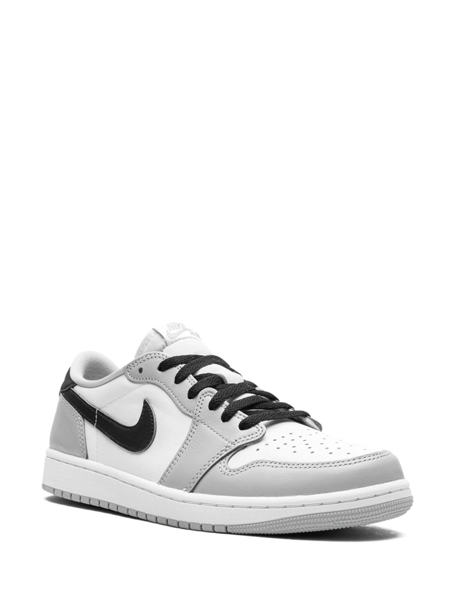 Sneakers Jordan air jordan 1 gri din piele si material textil - Img 2