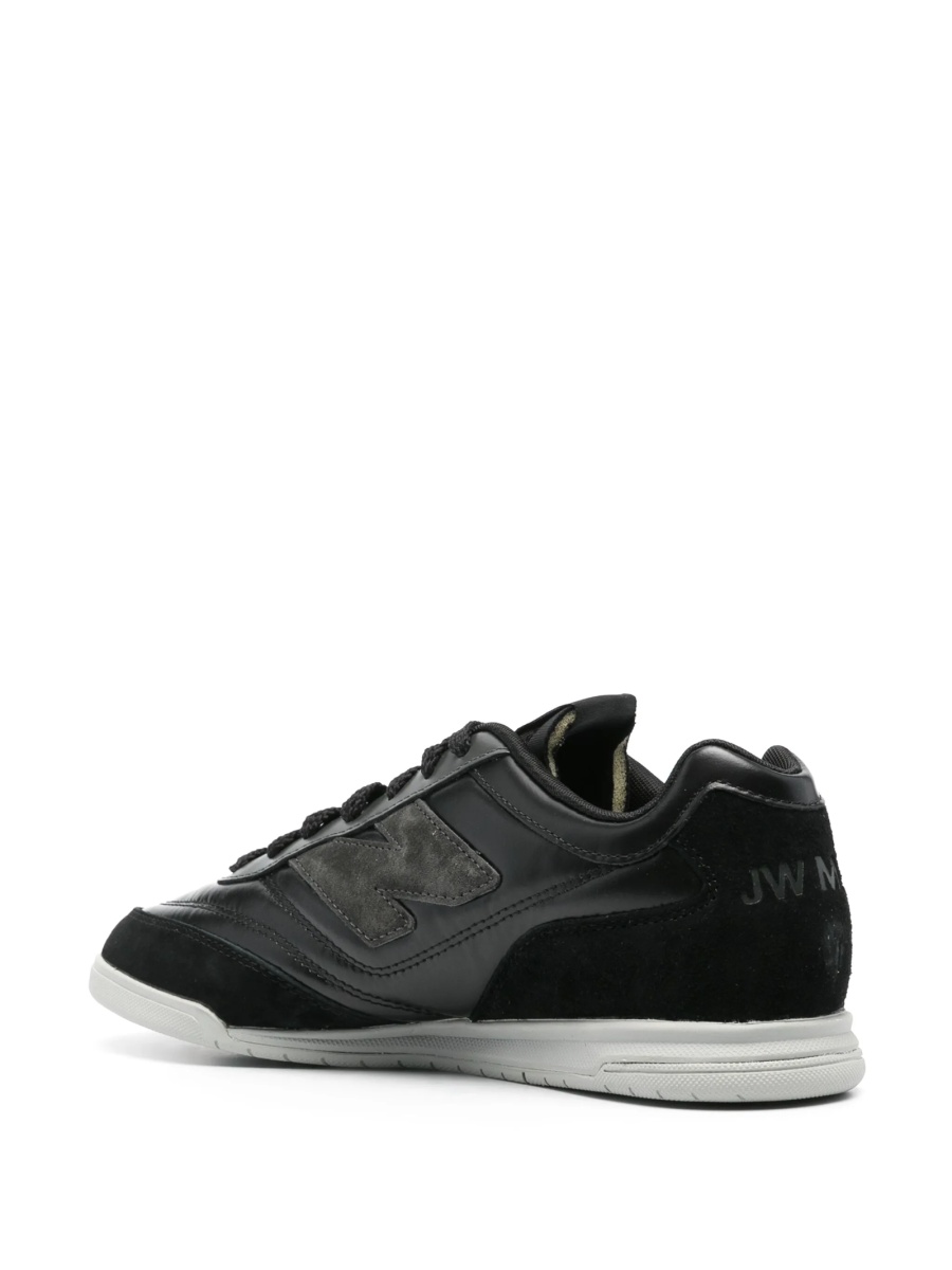 Sneakers JUNYA WATANABE negri din piele intoarsa si material textil - Img 3