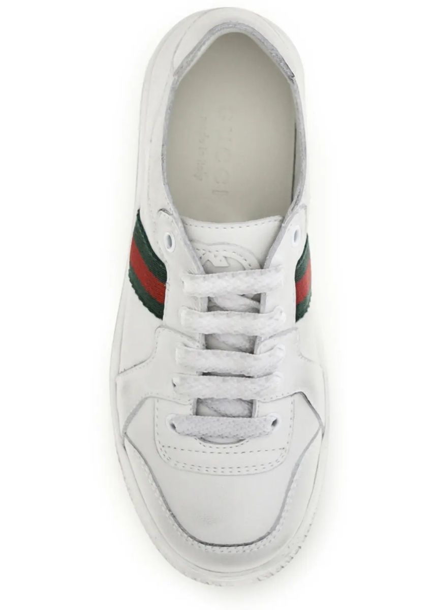 Sneakers Leather Sneakers with Web detail for Boy - Img 4