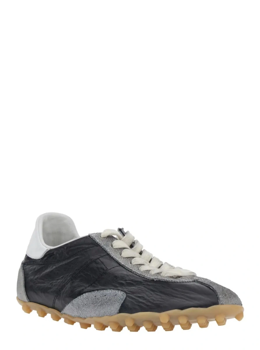 Sneakers Maison Margiela negri din piele - Img 2