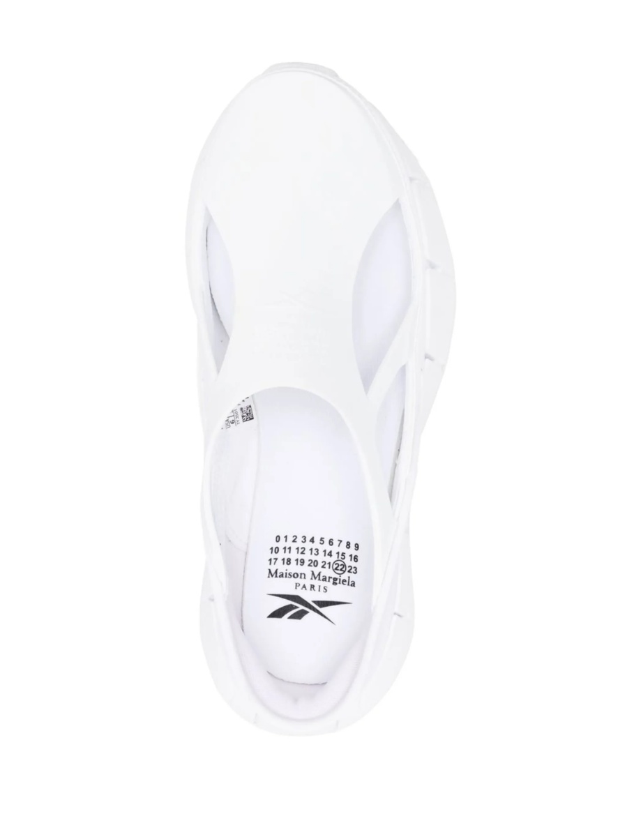 Sneakers MAISON MARGIELA X REEBOK albi din cauciuc - Img 4