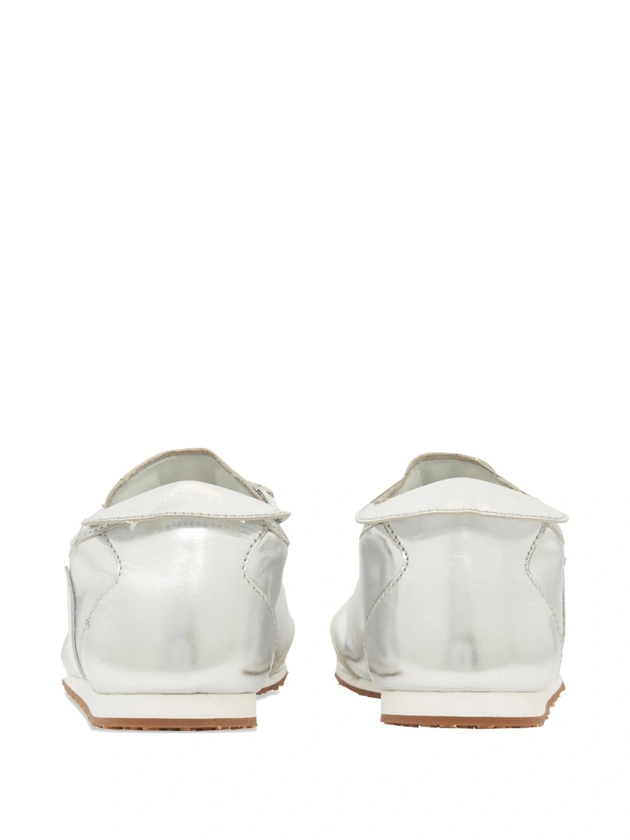Sneakers MARINE SERRE gri din piele - Img 3