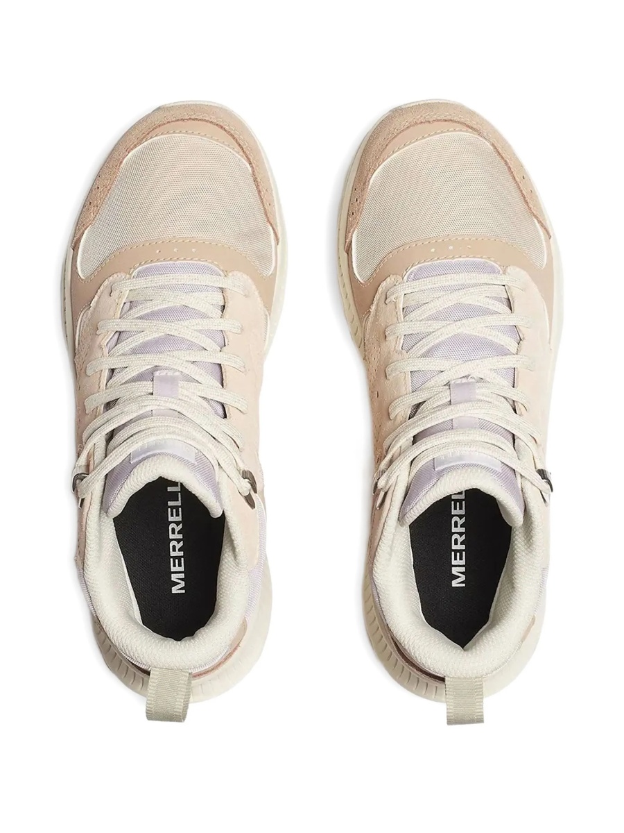 Sneakers Merrell neutri din piele si material textil - Img 4