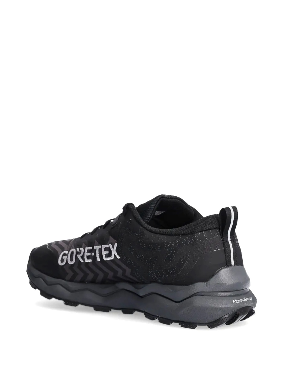 Sneakers Mizuno negri din material textil - Img 3