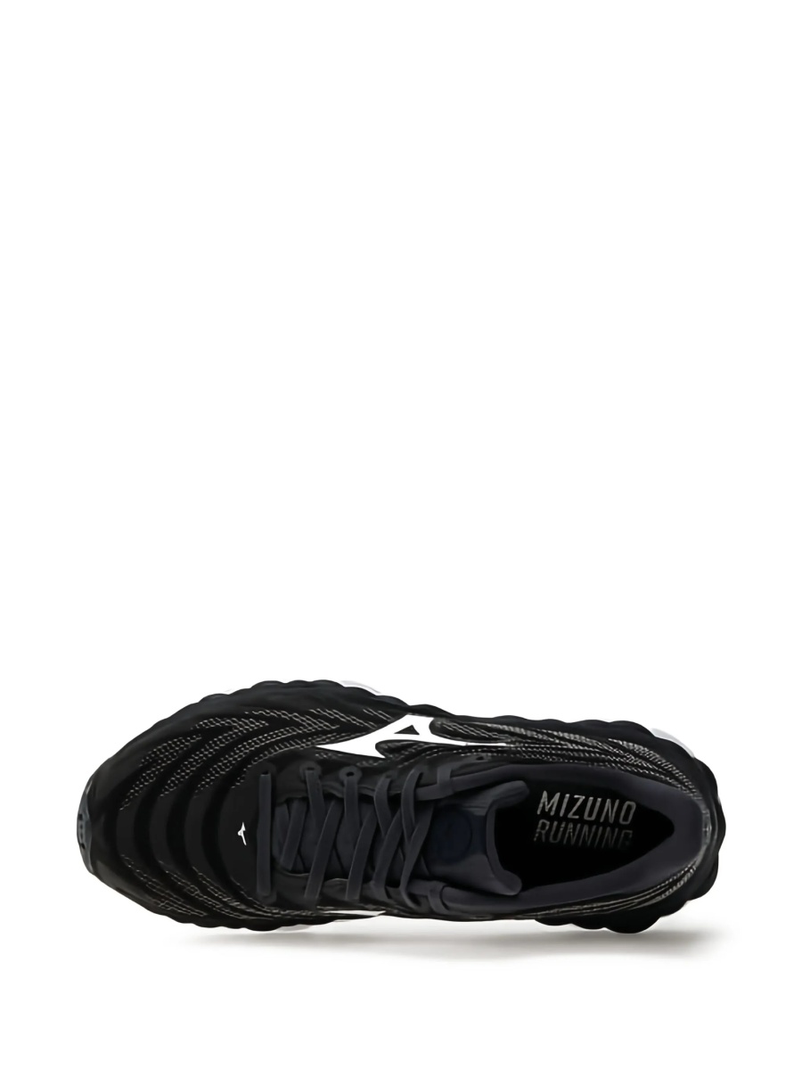 Sneakers Mizuno negri din material textil - Img 4