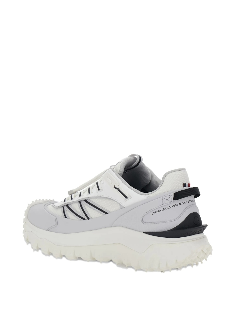 Sneakers Moncler albi din piele - Img 4