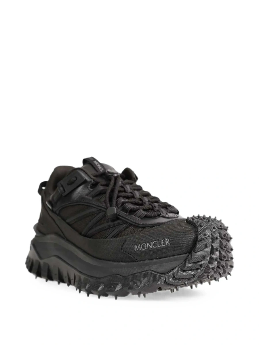 Sneakers Moncler 'Trailgrip' negri din piele si material textil - Img 6