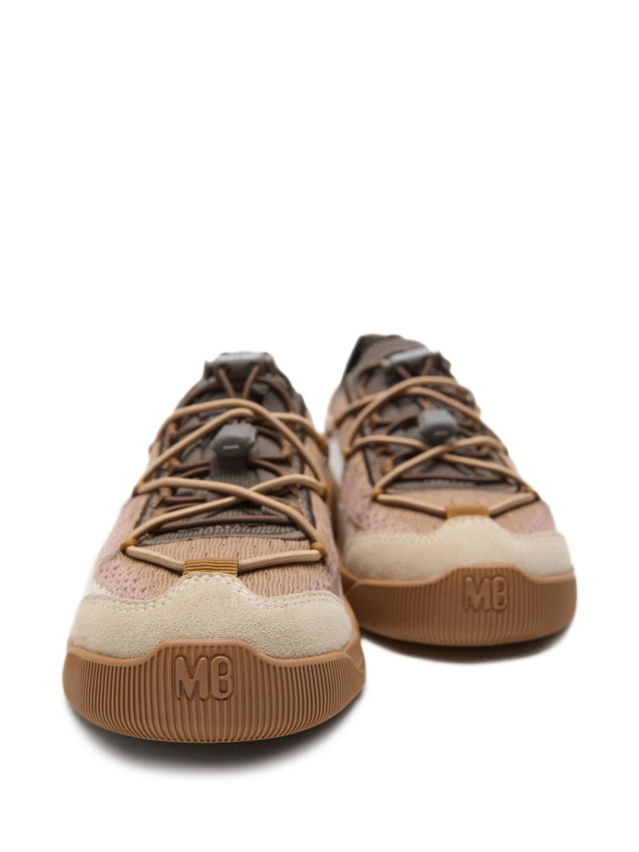 Sneakers Moon Boot maro din polyester si piele - Img 2
