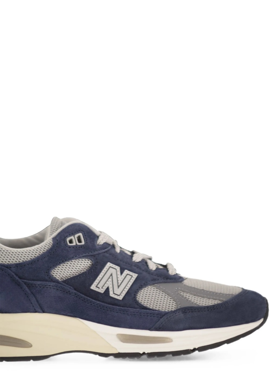 Sneakers New Balance albastri din piele eco si piele intoarsa - Img 5