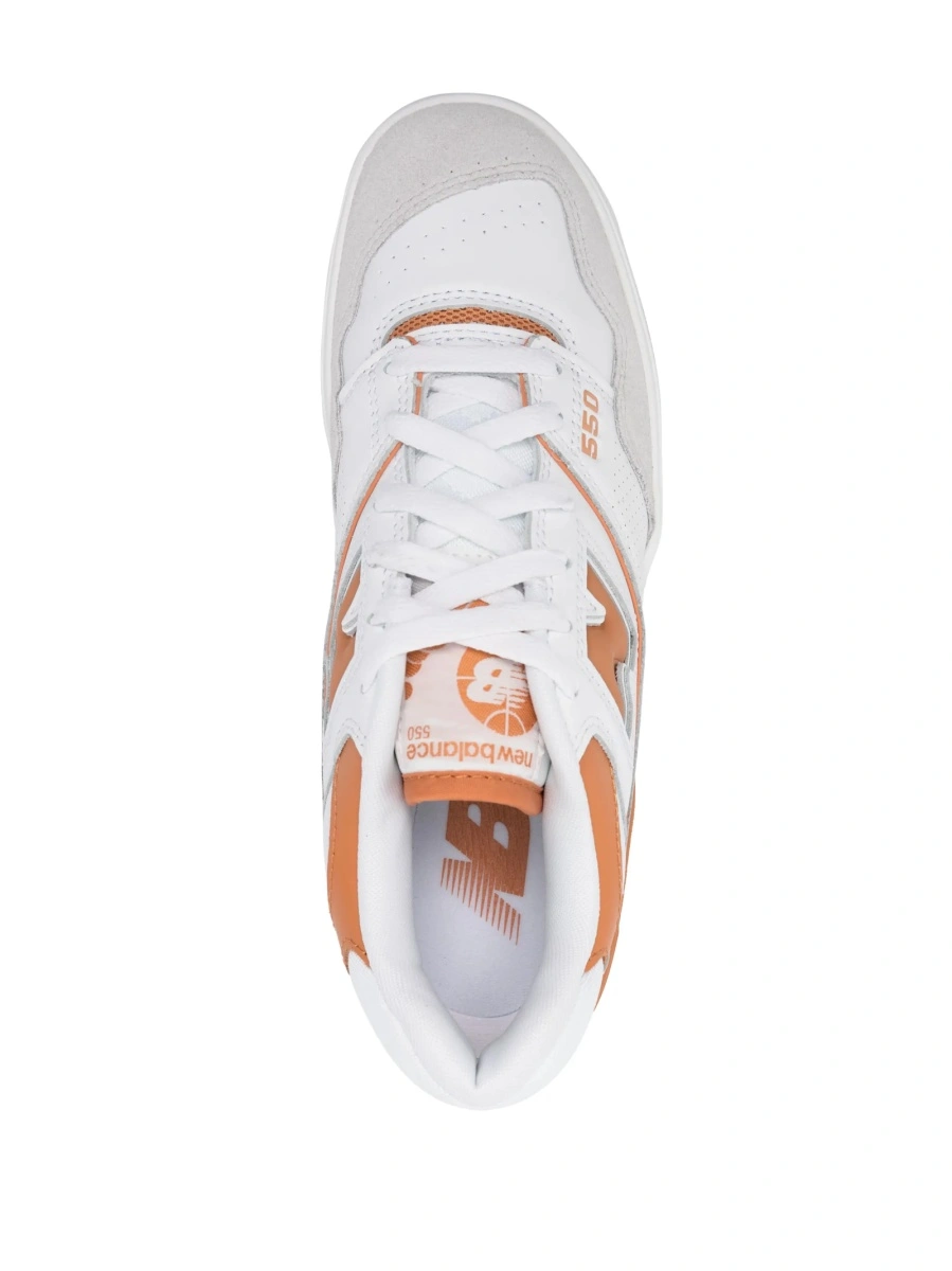 Sneakers New Balance albi din piele - Img 4