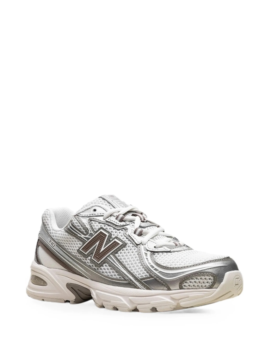 Sneakers New Balance albi din plasa si poliuretan - Img 2