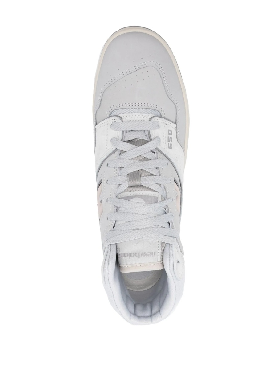 Sneakers New Balance gri din material textil si piele - Img 4
