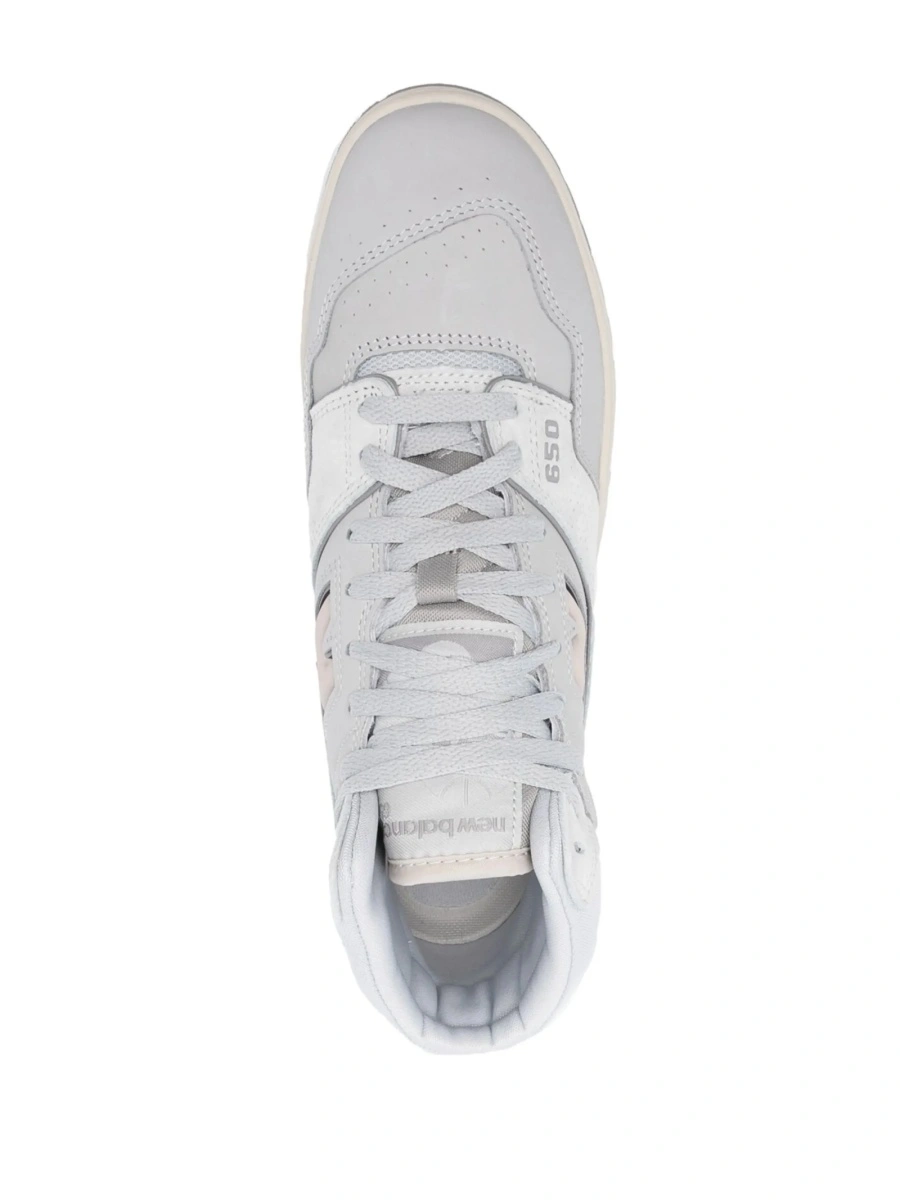 Sneakers New Balance gri din material textil si piele - Img 4