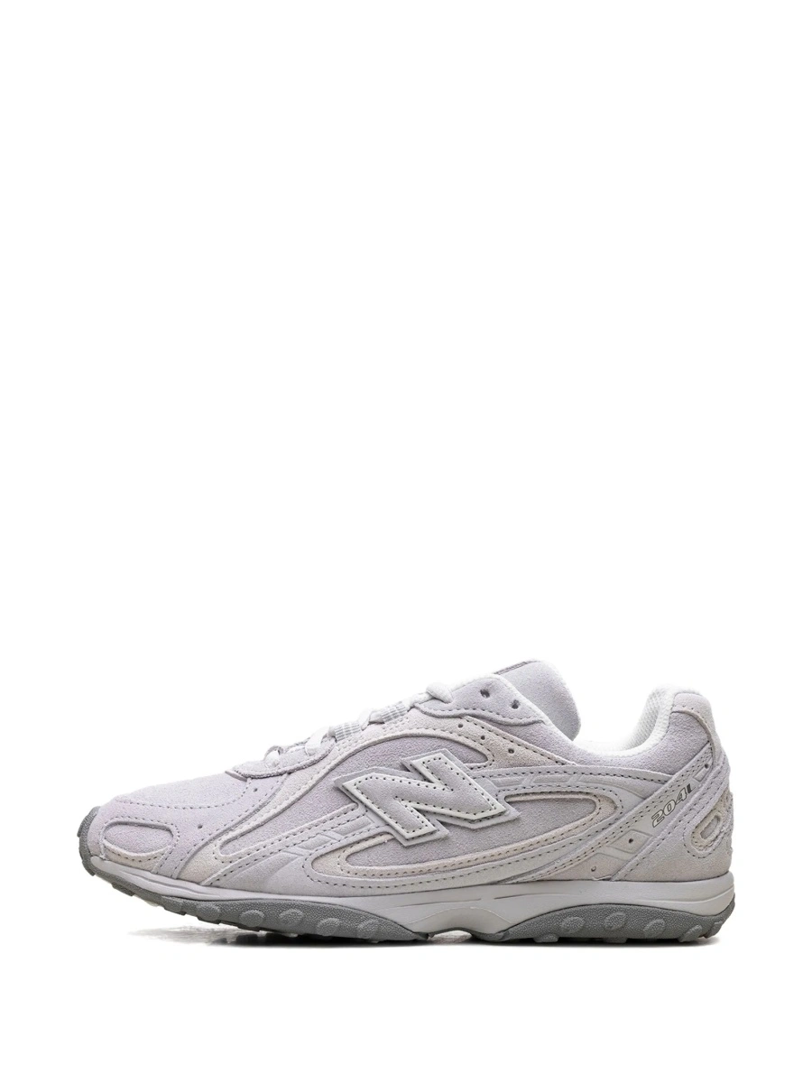 Sneakers New Balance gri din piele intoarsa - Img 5