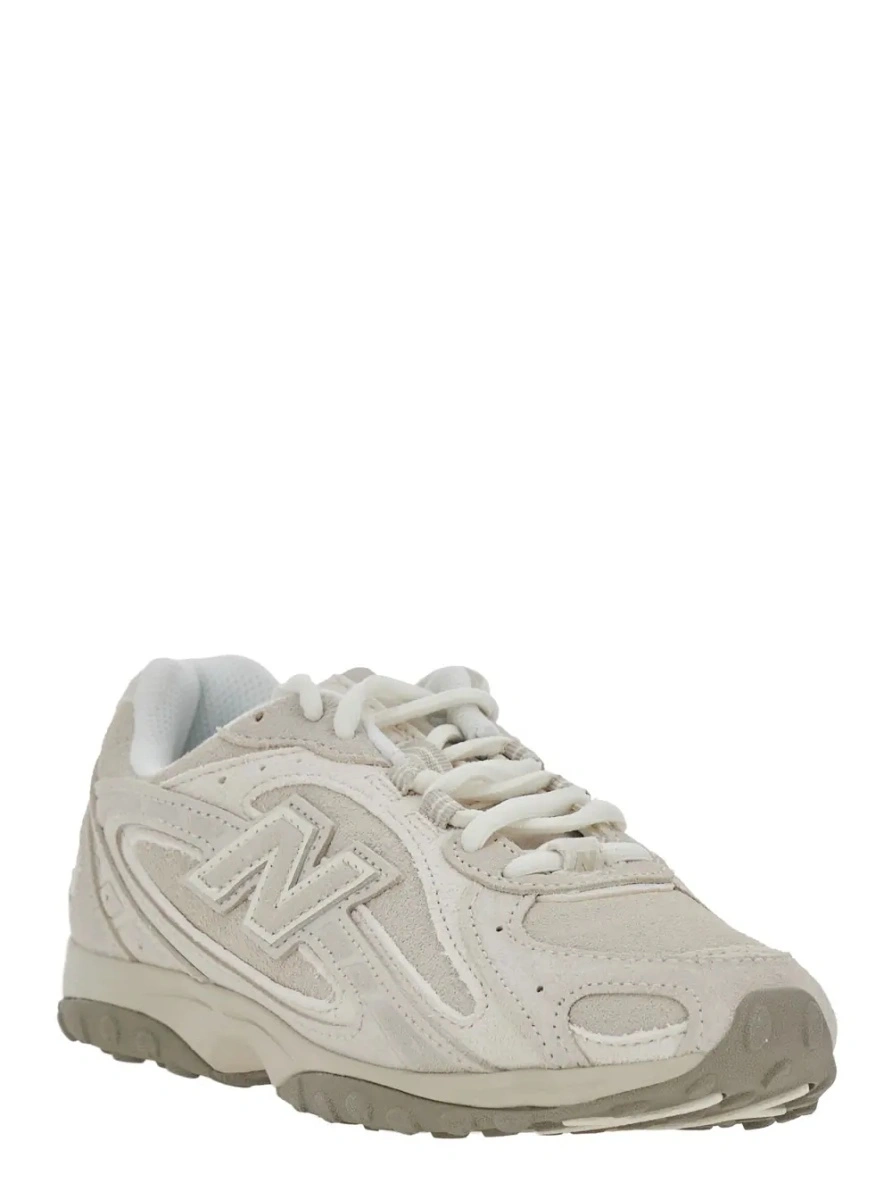 Sneakers New Balance gri din piele si material textil 'U204' - Img 2