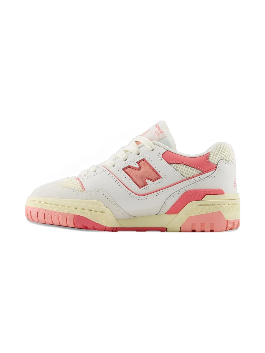 Sneakers New Balance neutri din piele si piele intoarsa - Img 5