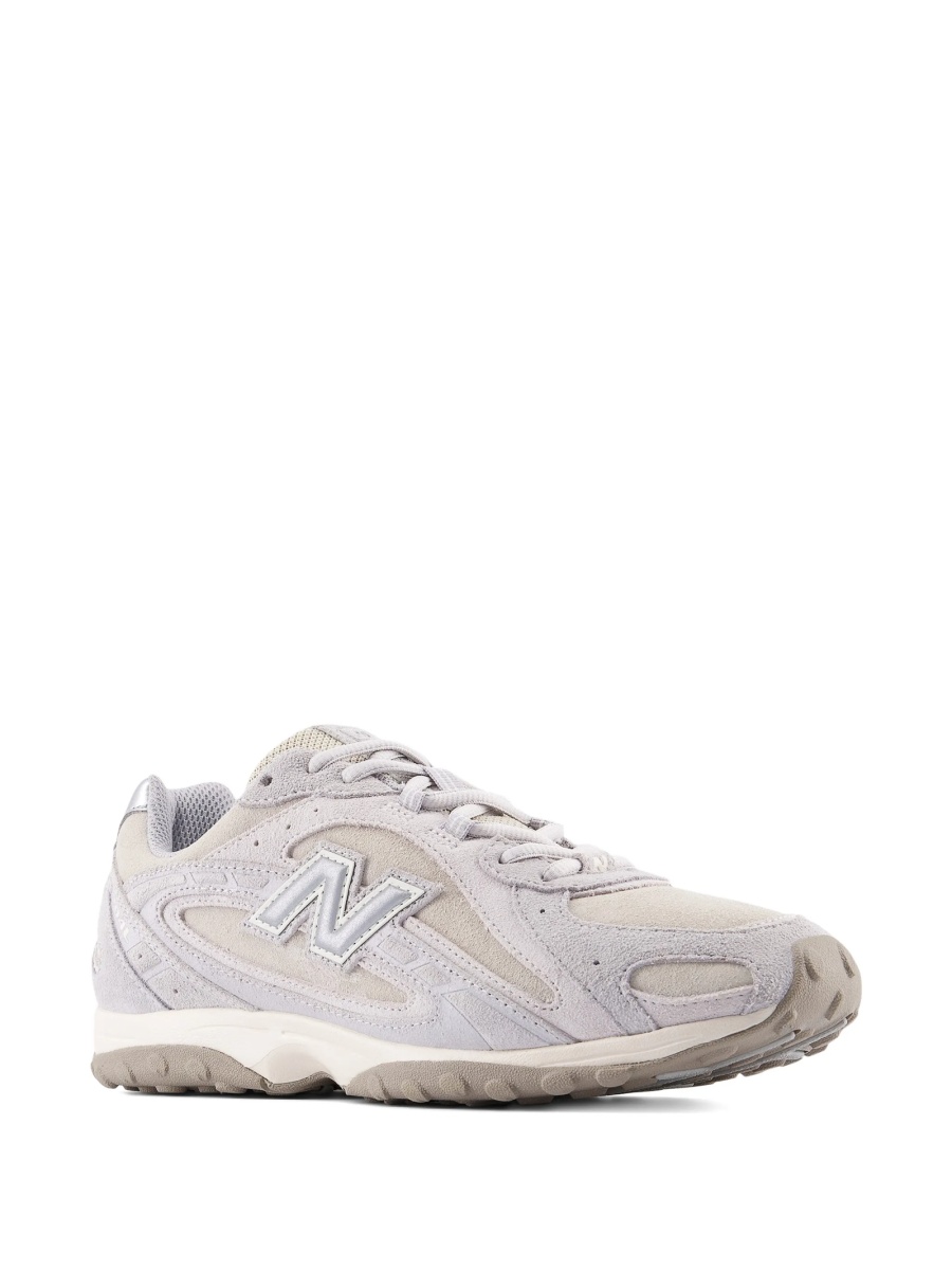 Sneakers New Balance neutri din plasa si piele intoarsa - Img 2