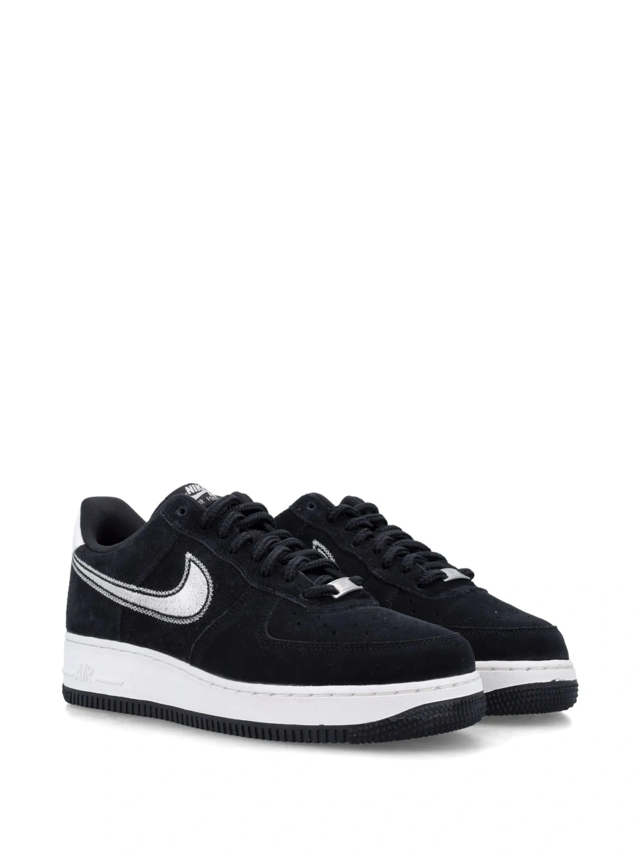 Sneakers Nike air force 1 negri din piele intoarsa - Img 2