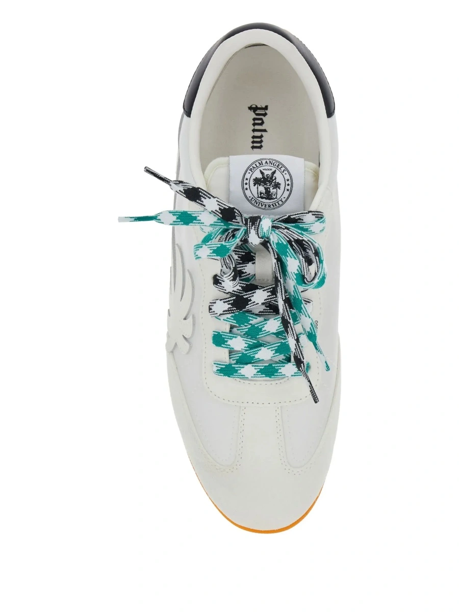 Sneakers Palm Angels albi din piele - Img 6