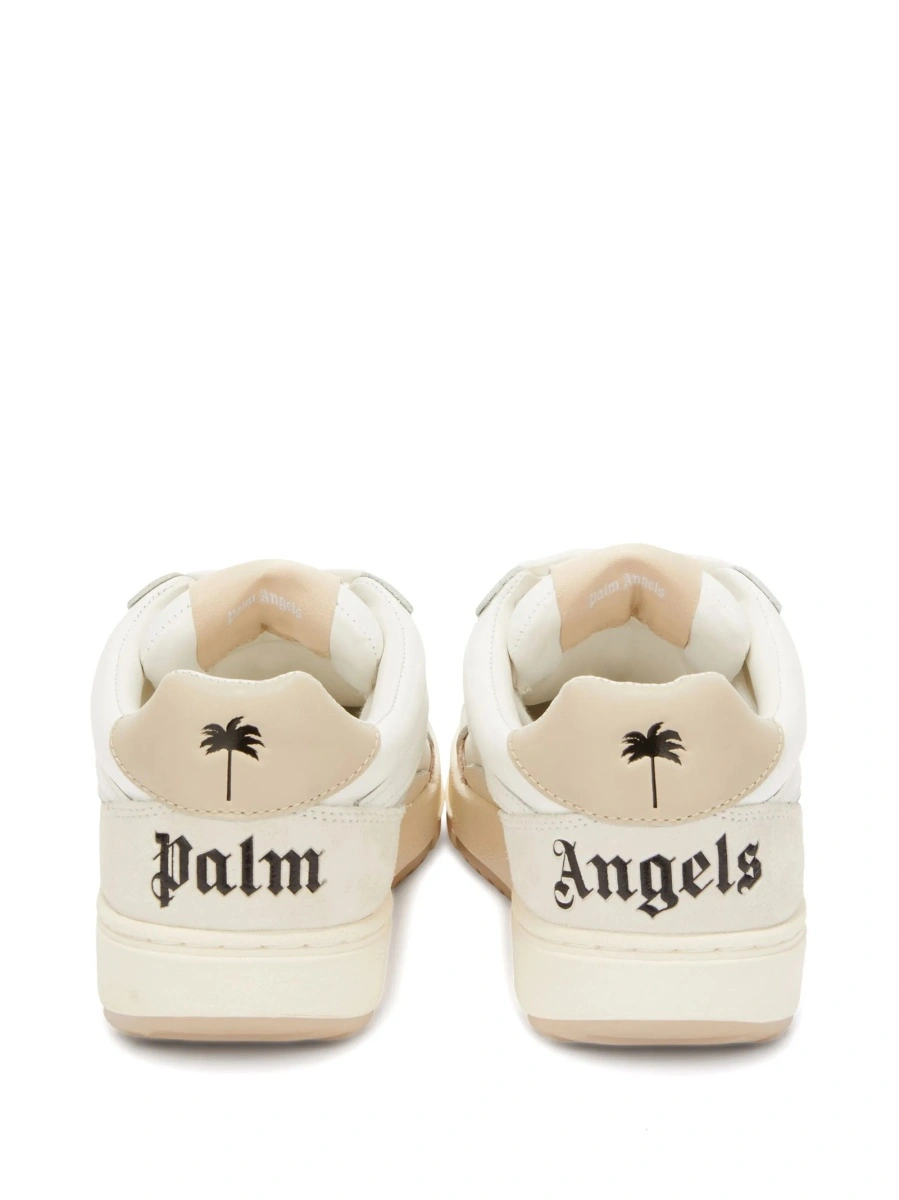 Sneakers Palm Angels University albi din piele - Img 3