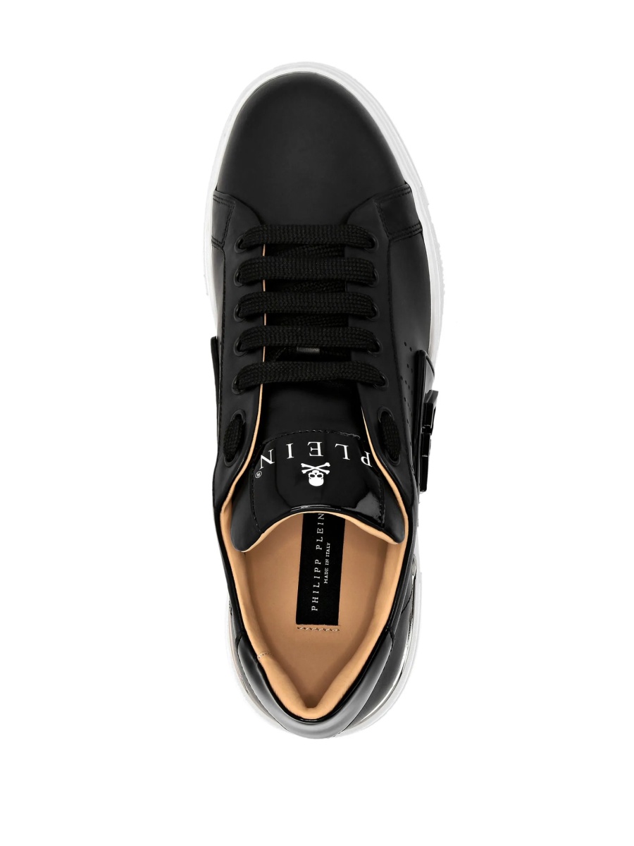 Sneakers Philipp Plein negri din bumbac si polyester - Img 4