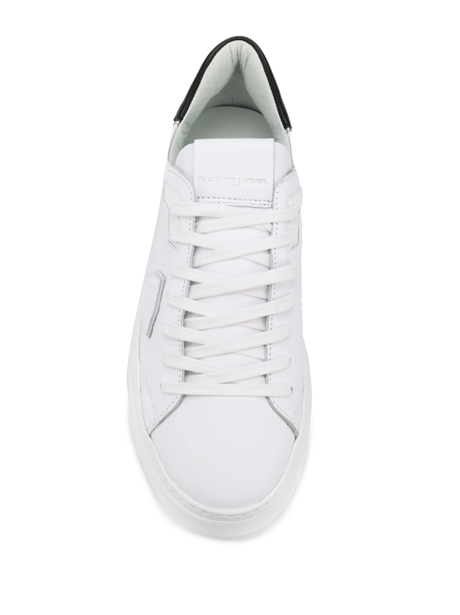 Sneakers Philippe Model albi din piele - Img 4