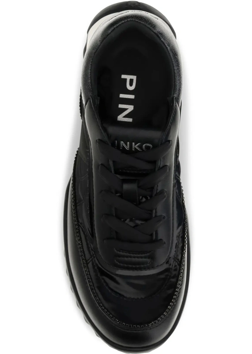 Sneakers Pinko negri din piele - Img 4