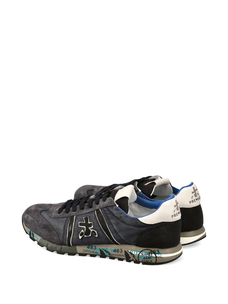 Sneakers Premiata gri din piele intoarsa - Img 4