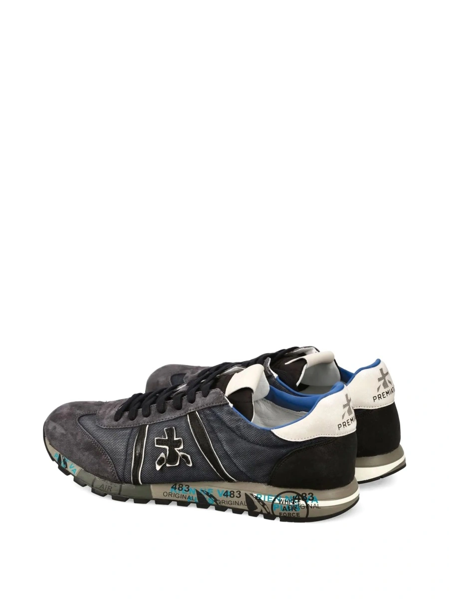 Sneakers Premiata gri din piele intoarsa - Img 4