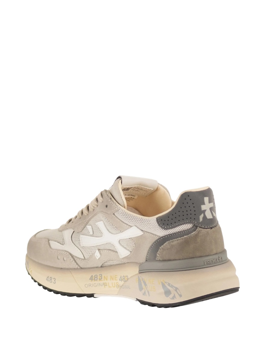 Sneakers Premiata gri din polyester si poliuretan - Img 3