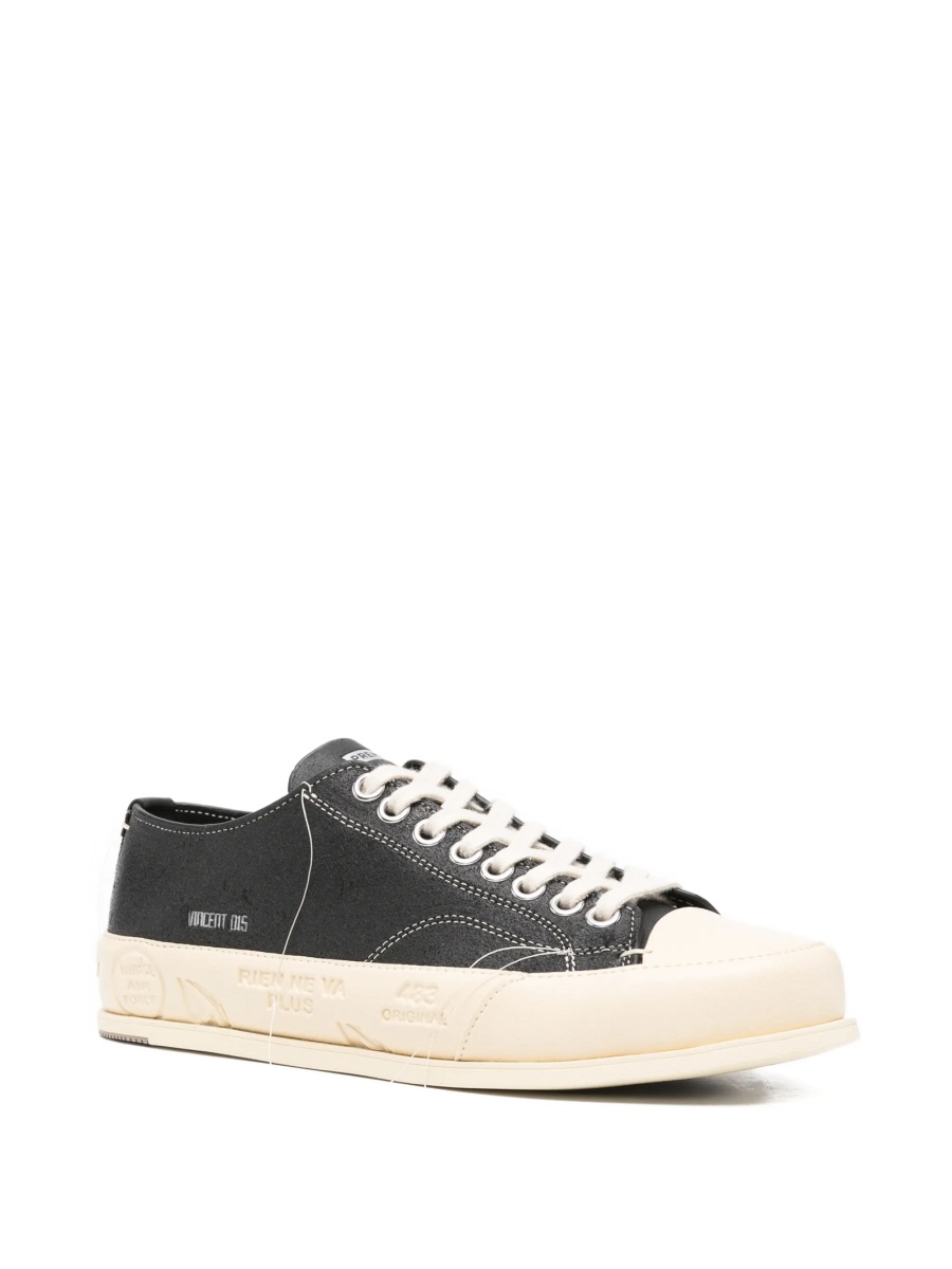 Sneakers Premiata negri din cauciuc si piele - Img 2