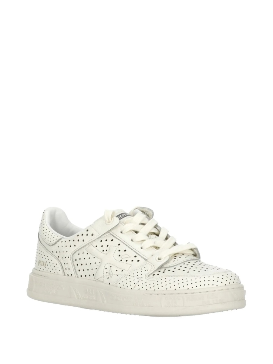Sneakers Premiata neutri din piele si poliuretan - Img 2