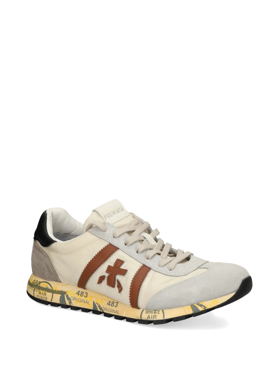 Sneakers Premiata neutri din poliamida si poliuretan - Img 2