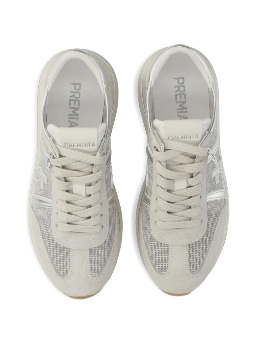 Sneakers Premiata neutri din poliuretan si poliamida - Img 4