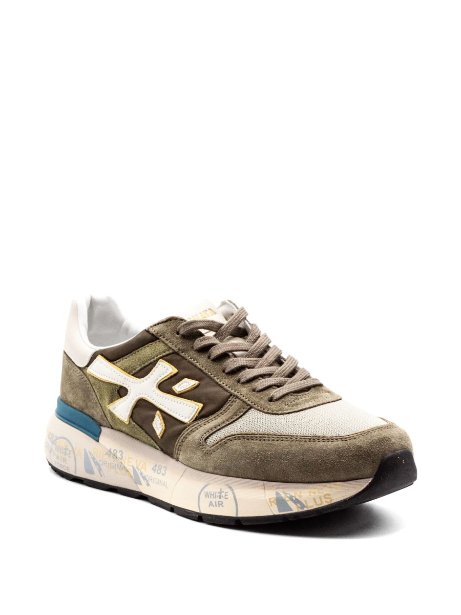 Sneakers Premiata verzi din poliuretan si poliamida - Img 2
