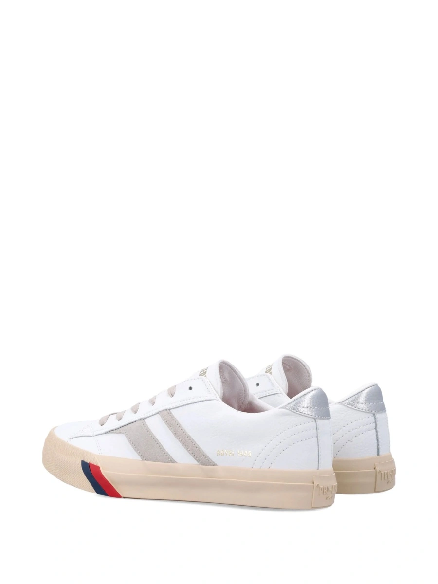 Sneakers Pro-Keds albi din piele - Img 4
