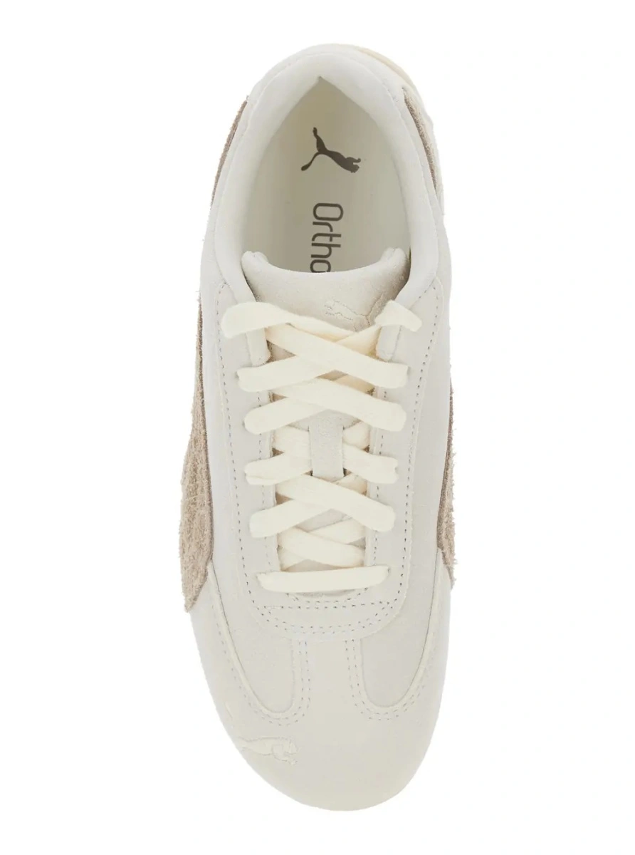Sneakers PUMA albi din piele intoarsa - Img 4