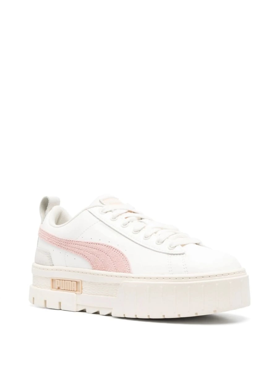 Sneakers PUMA albi din poliuretan - Img 2