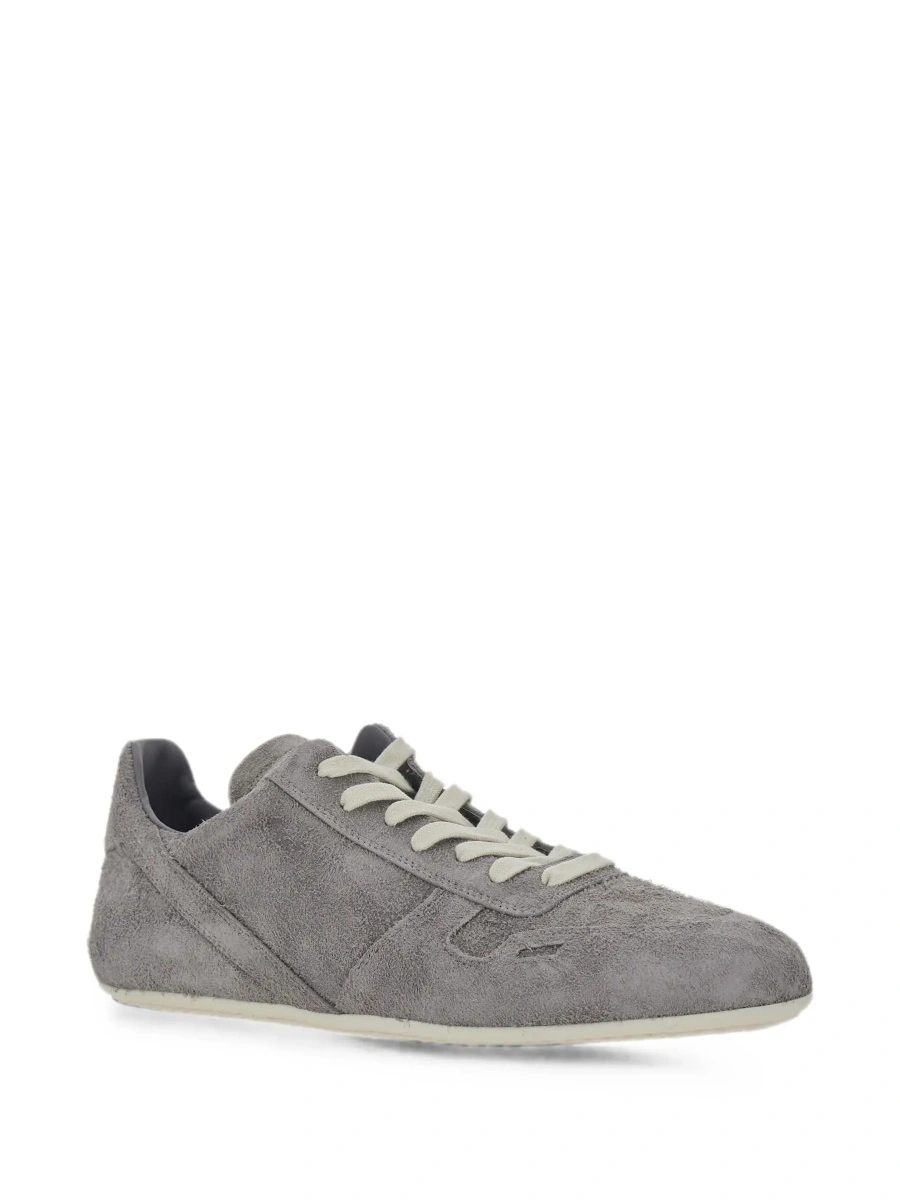 Sneakers Rick Owens gri din piele intoarsa - Img 5