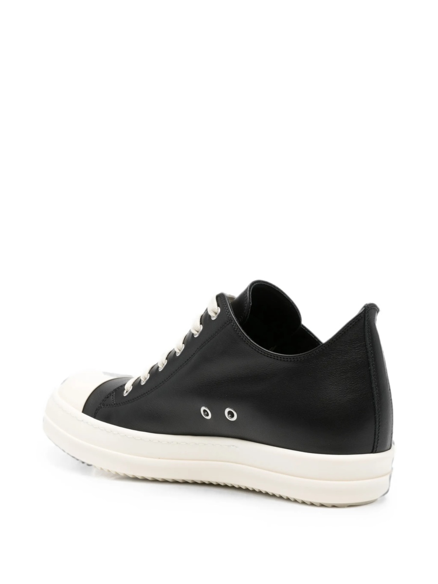 Sneakers Rick Owens negri din piele - Img 3
