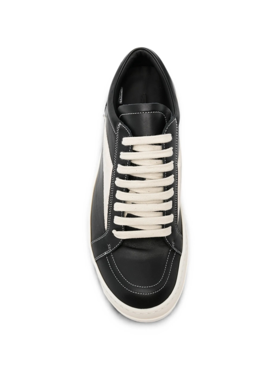 Sneakers Rick Owens negri din piele - Img 4