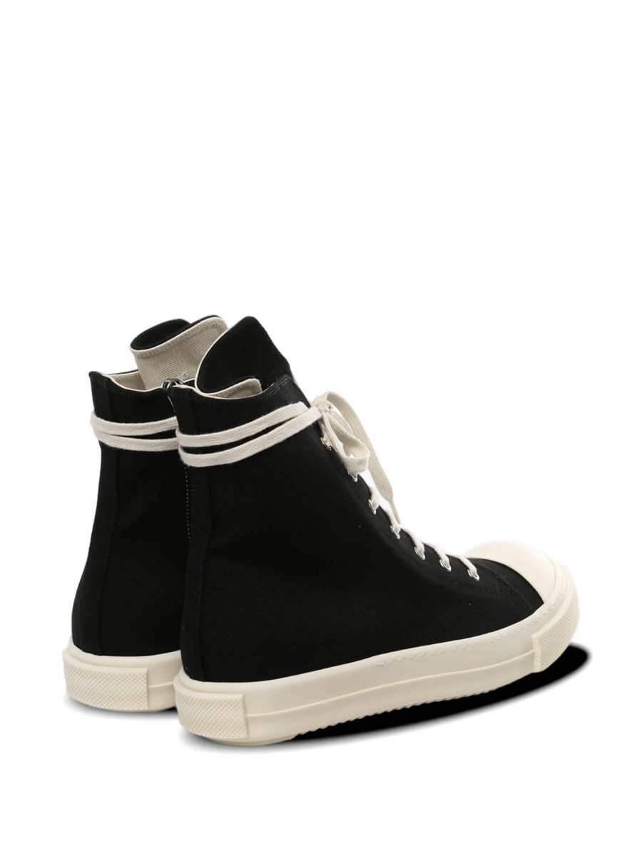 Sneakers Rick Owens negri din vascoza si poliuretan - Img 3